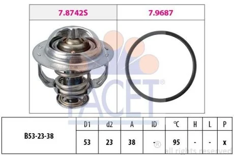 Термостат, охолоджуюча рідина FACET 78742