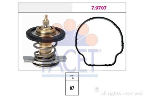 Термостат з прокладкою 87°C MERCEDES C W203/204, E W211, R W251, 3.0CDI, 01.05- FACET 78805