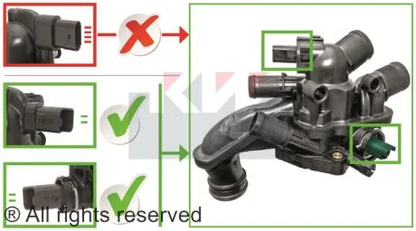 Термостат C4 09-13/308 07- 1.6 16v (107С) FACET 78927