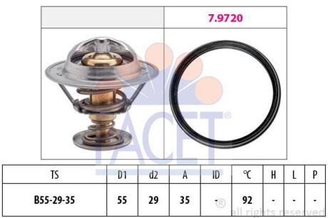 Термостат Caddy/Golf 1.6/2.0 TDI 13- (92°C) FACET 78945