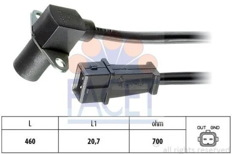 Датчик коленвала UNO 1.4 92-CINQUECENTO 900,DUCATO 1.9TD 94-98 FACET 90030