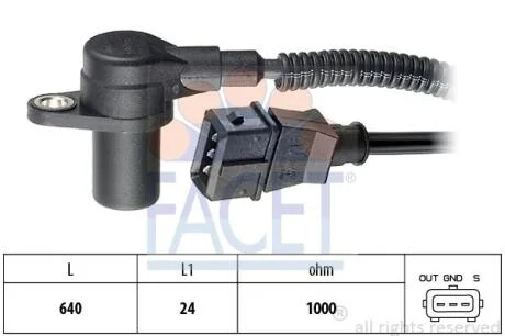 Датчик колінвала JUMPER/DUCATO/ Iveco DAILY III/BOXER 2.8D 99- FACET 9.0301