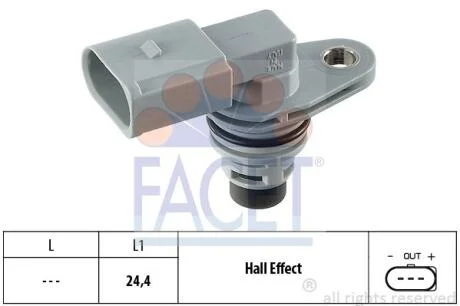 Датчик розподілвалу Audi /Seat/Skoda FABIA, OCTAVIA 1.0-3.6, 95- FACET 9.0368