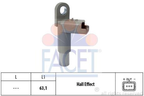 Датчик положения распредвала Ford Fiesta IV 1.4TDCi 09- FACET 9.0463