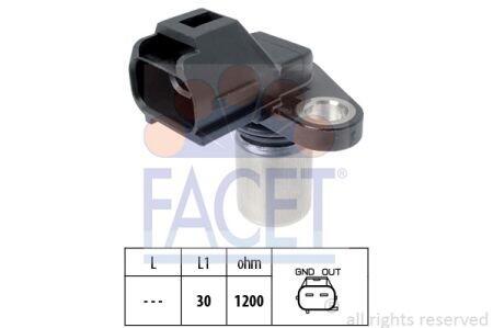 Датчик положення розподілвалу Toyota Avensis 2.0/2.2 D / Corolla 1.4/2.0 D / Land Cruiser 4.5 D 08-> FACET 9.0497