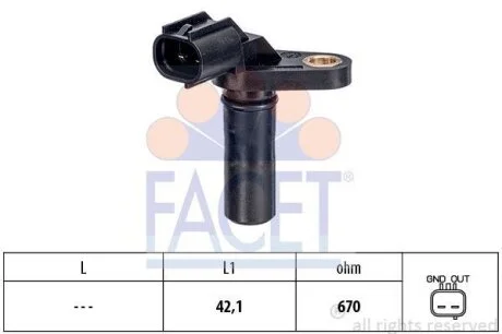 Датчик, кількість обертів FACET 90636