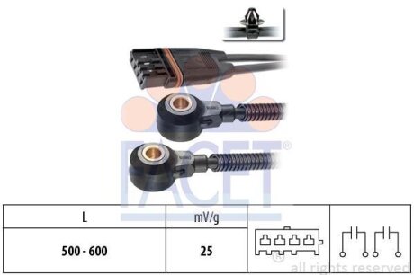 Датчик детонації Bmw 3 325 i (07-13) (9.3193) FACET 93193