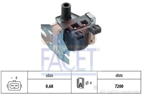 Котушка запалення Saab 9-3 cabriolet 2.0 i (98-03) FACET 9.6092