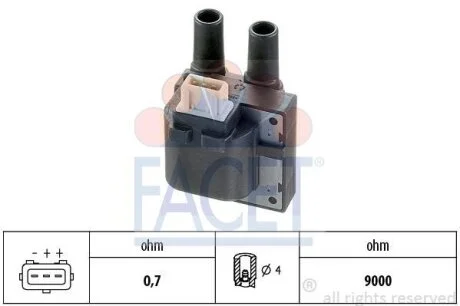 Котушка запалювання FACET 9.6278