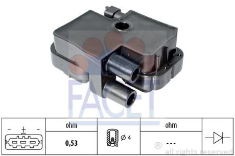 Котушка запалення MB Vito(639) 03- FACET 9.6317