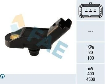 Датчик абсолютного тиску (Manifold Air Pressure Sensor, MAP sensor) FAE 15009