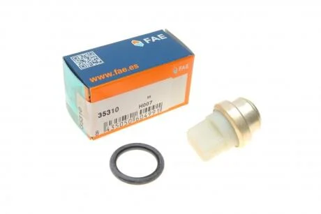 Датчик температуры охлаждающей жидкости VW Caddy II 1.4-1.9TDi 95- (2 конт.) (119°С) FAE 35310