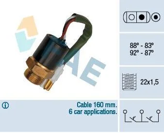 Датчик вмикання вентилятора FAE 37890
