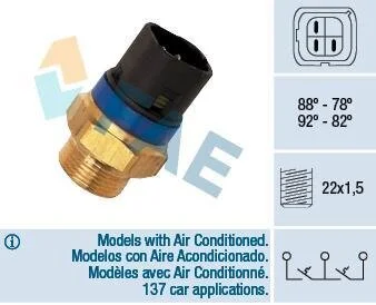 Датчик включения вентилятора ((Испания)) FAE 38110