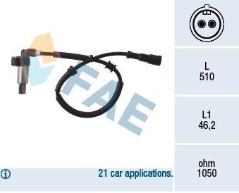 Датчик ABS FAE 78002