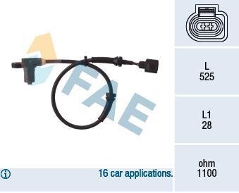 Датчик ABS FAE 78003