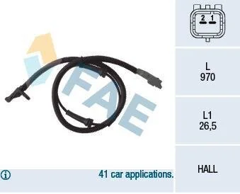 Датчик ABS FAE 78031