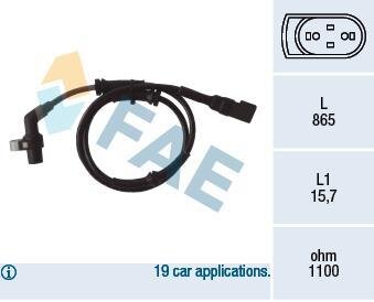 Датчик ABS FAE 78040