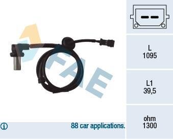 Датчик ABS FAE 78062