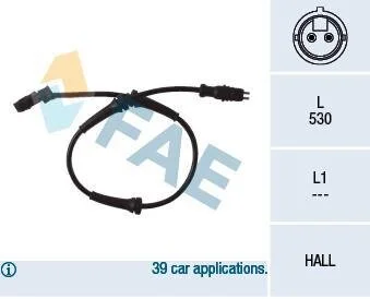 Датчик частоти обертання колеса FAE 78099