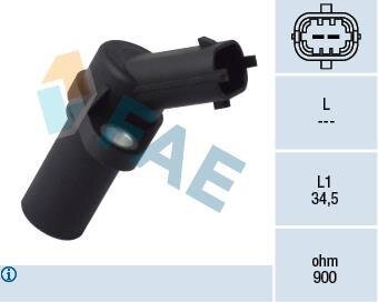 Датчик положения коленвала Opel Agila, Astra G/H, Corsa B/C 1.0-1.4 16V 96 - FAE 79093