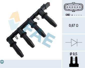 Катушка зажигания ((Испания)) FAE 80291