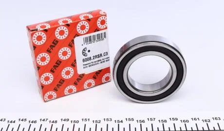 Підшипник генератора (40x68x15mm) FAG 6008-2RSR-C3
