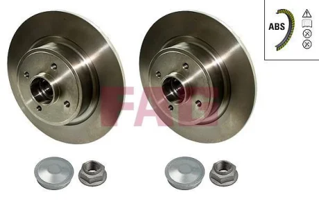 Гальмівний диск з підшипником FAG 713 5310 10