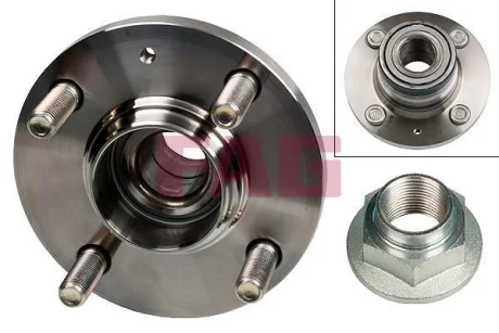 Комплект підшипника колеса задн MITSUBISHI CARISMA, COLT IV, COLT V, LANCER V, LANCER VI 1.3-2.0D 04.92-06.06 FAG 713 6190 80