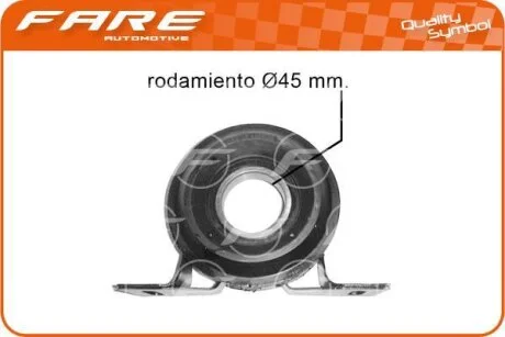 Підшипник підвісний Fare 4025