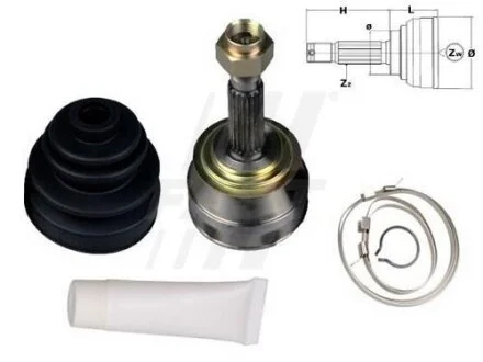 Комплект шарнірів, приводний вал FAST FT25002K