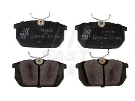 Комплект гальмівних накладок, дискове гальмо FAST FT29035
