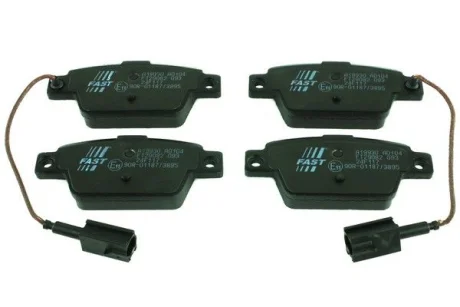Комплект гальмівних накладок, дискове гальмо FAST FT29082
