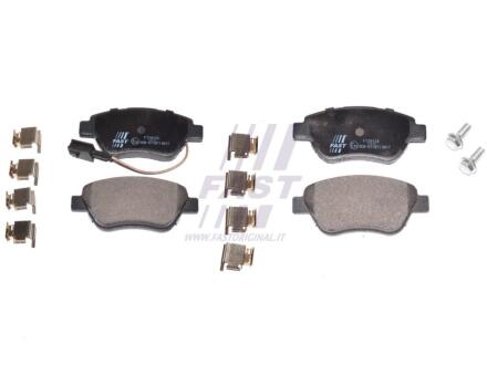Колодки гальмівні дискові передні FIAT Grande Punto 05-10, 500 07-20, Panda 03-12, Linea 07-18, ALFA ROMEO MiTo 08-18, LANCIA Musa 04-12 FAST FT29124