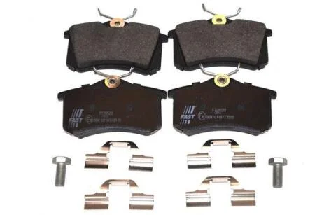 Колодки гальмівні дискові задні VW Golf VI 09-14, AUDI A4 04-08, SKODA Octavia A7 13-19, RENAULT Megane III 09-16, FORD Galaxy 94-06, SEAT Leon 05-12, PEUGEOT Partner 08-, CITROEN Berlingo 96-08, DS DS4 15-18 FAST FT29520