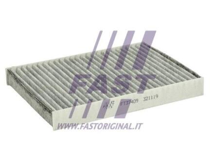 Фільтр салону вугільний прямий FIAT Doblo 00-13, Punto 03-10, Idea 03-12, Palio 96-20, LANCIA Musa 04-12 FAST FT37409