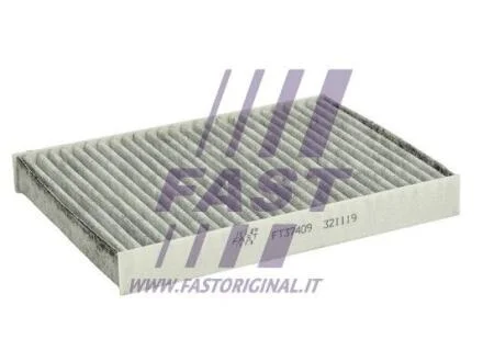 Фільтр салону вугільний прямий FIAT Doblo 00-13, Punto 03-10, Idea 03-12, Palio 96-20, LANCIA Musa 04-12 FAST FT37409