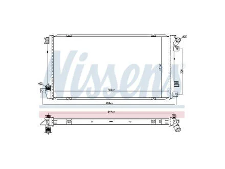 Радіатор охолодження Renault Master 2,5 DCi 06- FAST FT55567