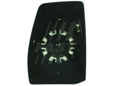 Скло дзеркала праве верхнє Ford Transit Custom (12-) з підігрівом FAST FT88580