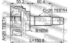 ШРУС Toyota Corolla AE100/EE100/CE100 91-97 наружн. к-т (29x56x26) FEBEST 0110-008 (фото 2)