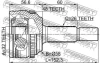 ШРУС НАРУЖНЫЙ 32X56X26 (TOYOTA MATRIX AZE14#,ZRE142 2008-2014) FEBEST 0110-ZRE142A48 (фото 2)
