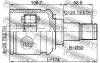 ШРУС ВНУТРЕННИЙ ЛЕВЫЙ 26X50X24 (TOYOTA CAMRY ACV3#/MCV3# 2001-2006), FEBEST 0111-AGV10LH (фото 2)
