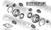РЕМКОМПЛЕКТ СУППОРТА ТОРМОЗНОГО ПЕРЕДНЕГО (TOYOTA YARIS/ECHO NCP10/SCP10 1999-2005) FEBEST 0175-SCP10F (фото 2)