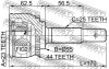 ШРУС НАРУЖНЫЙ 23x55x25 (NISSAN SUNNY B15, ALMERA N16 2000-2005) FEBEST 0210-QG18DEA44 (фото 2)