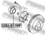 СТУПИЦА ПЕРЕДНЯЯ (NISSAN ELGRAND E51 2002-2010) FEBEST 0282-E51MF (фото 2)