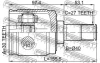ШРУС ВНУТРЕННИЙ ЛЕВЫЙ 30X40X27 (HONDA CR-V RM1/RM4 JPP 2011-) FEBEST 0311-CRVATLH (фото 2)