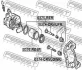 РЕМКОМПЛЕКТ СУППОРТА ТОРМОЗНОГО ЗАДНЕГО (HONDA CR-V RE3/RE4 2007-2012) FEBEST 0375-RER (фото 2)