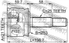 ШРУС (ШРУС НАРУЖНЫЙ 21X53X25 MITSUBISHI COLT Z32A/Z34A/Z36A/Z37A/Z38A/Z39A 2004-) FEBEST 0410-Z36 (фото 2)