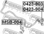 ТЯГА СТАБИЛИЗАТОРА ЗАДНЯЯ ЛЕВАЯ (MITSUBISHI PAJERO III MONTERO V65W/V75W 2000-2006) FEBEST 0423-903 (фото 2)