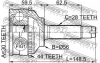 ШРУС наружн. к-т (30x56x28) MAZDA 626 GF 97-02, 626 WAGON GW 97-02 FEBEST 0510-037A44 (фото 2)